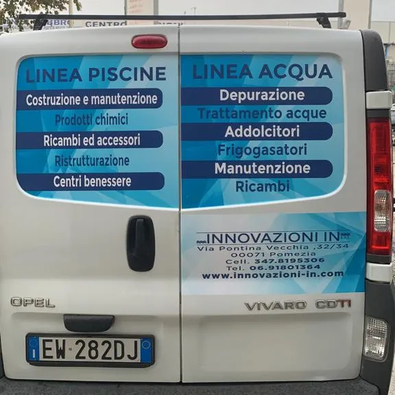Furgone aziendale brandizzato con logo Publieuropa
