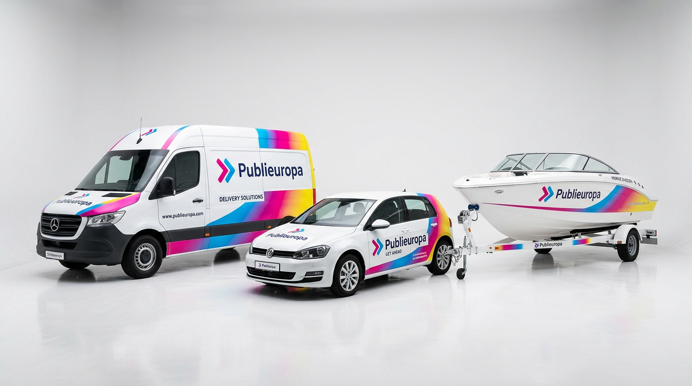 Brandizzazione e decorazione veicoli aziendali: auto, furgoni, mezzi nautici